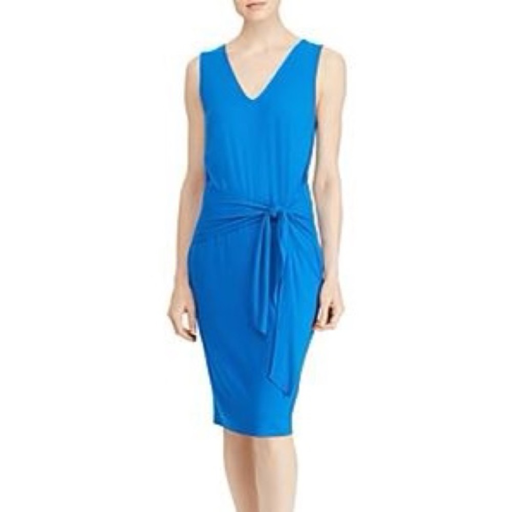NWT Lauren Ralph Lauren women's blue dress small